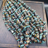 BEAUTIFUL OLD Mosaic Bottle GLASS Vintage ANTIQUE BEADS